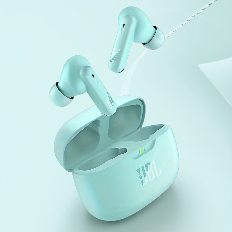 JBL WAVE BEAM 2 : Écouteurs sans fil à annulation active du bruit. 6h d’écoute, 4h de charge. USB-C 2,5-5V, prise jack 3,5 mm. Design compact pour la salle de sport, la course, les appels et la musique.