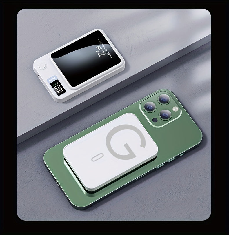 1pc KOILAGER 10000mAh Banque d'alimentation portable avec charge sans fil magnétique ultra-mince, charge super rapide 22,5 W, charge rapide bidirectionnelle PD20W, alimentation sans fil 15W, écran LED, double alimentation USB/Type-C pour iPhone 16/15pro/