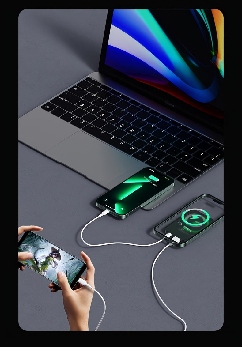 1pc KOILAGER 10000mAh Banque d'alimentation portable avec charge sans fil magnétique ultra-mince, charge super rapide 22,5 W, charge rapide bidirectionnelle PD20W, alimentation sans fil 15W, écran LED, double alimentation USB/Type-C pour iPhone 16/15pro/