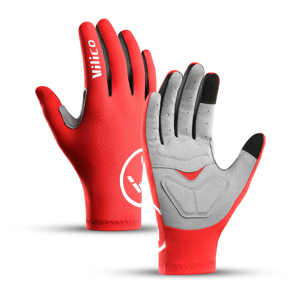 Écran tactile Long Doigts complets Demi-doigts Gel Gants de cyclisme de sport VTT Vélo de route Course de course Femmes Hommes Gants de vélo