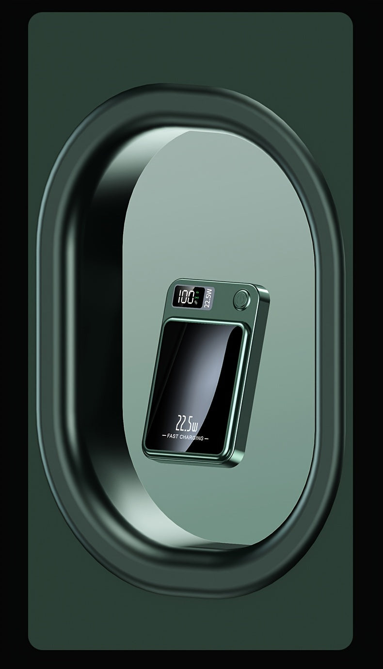 1pc KOILAGER 10000mAh Banque d'alimentation portable avec charge sans fil magnétique ultra-mince, charge super rapide 22,5 W, charge rapide bidirectionnelle PD20W, alimentation sans fil 15W, écran LED, double alimentation USB/Type-C pour iPhone 16/15pro/