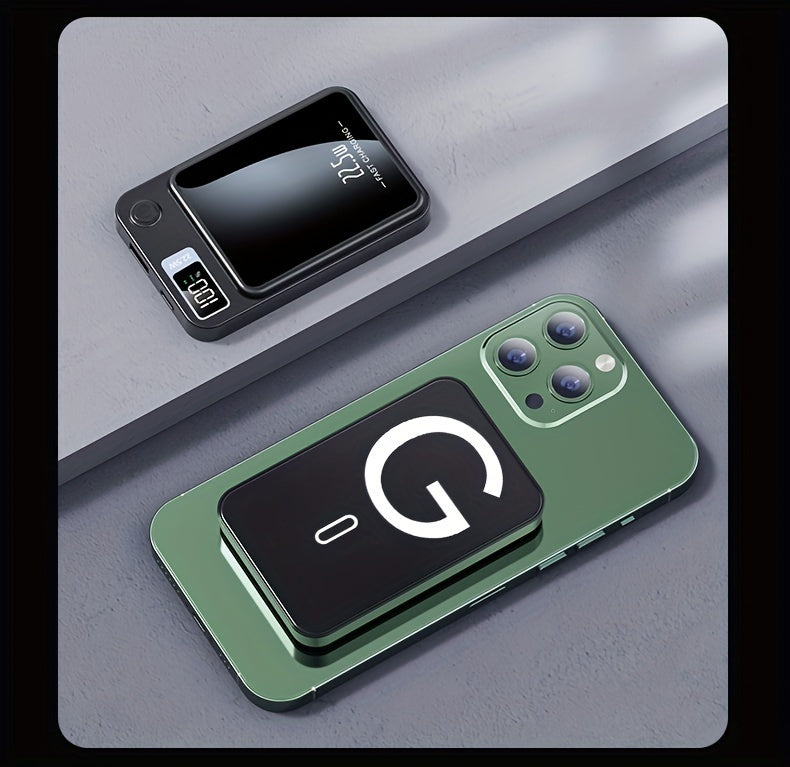 1pc KOILAGER 10000mAh Banque d'alimentation portable avec charge sans fil magnétique ultra-mince, charge super rapide 22,5 W, charge rapide bidirectionnelle PD20W, alimentation sans fil 15W, écran LED, double alimentation USB/Type-C pour iPhone 16/15pro/