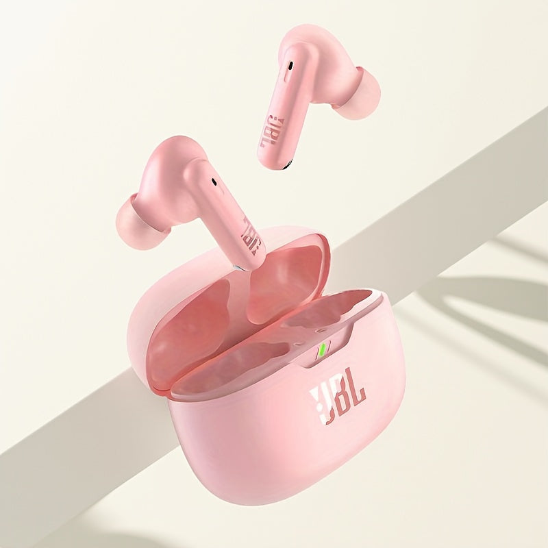 JBL WAVE BEAM 2 : Écouteurs sans fil à annulation active du bruit. 6h d’écoute, 4h de charge. USB-C 2,5-5V, prise jack 3,5 mm. Design compact pour la salle de sport, la course, les appels et la musique.